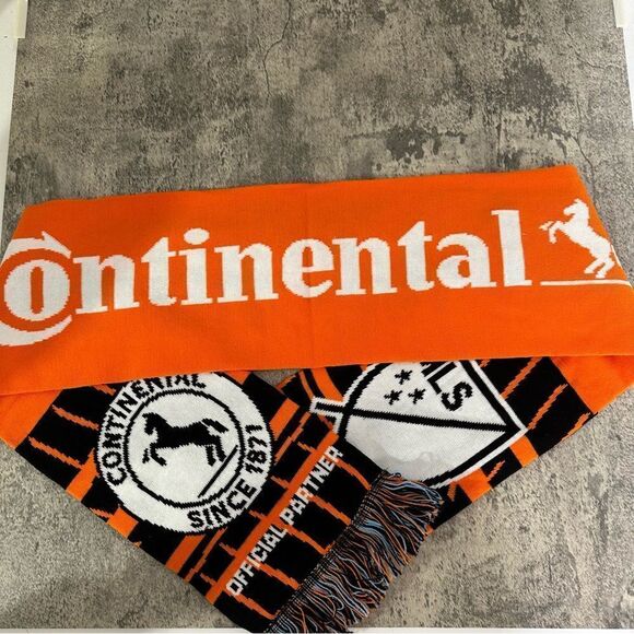 Houston Dynamo Scarf MLS Orange Soccer Football Reversible - Picture 1 of 6
